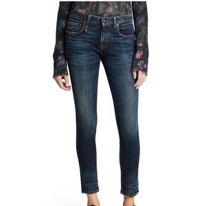 R13 Kate Mid-Rise Skinny Ankle Jeans, Size 27